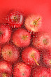background with fresh red apples background with fresh red apples