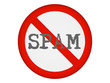 Stop Spam - Schild