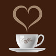 Coffee cup with steam