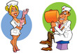 comic doctors in uniform