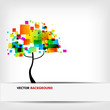 the abstract tree colorful background the abstract tree colorful background