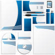 Striped business vector set Striped business vector set