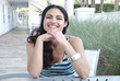 Slow motion multi ethnic woman smiling on vacation