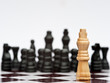 Chess game of strategy business concept application