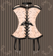 lady's beige corset