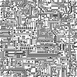 Vector seamless texture. Connections and contacts.