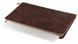 notebook in leather crocodilian notebook cover isolated