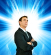 businessman sunlight