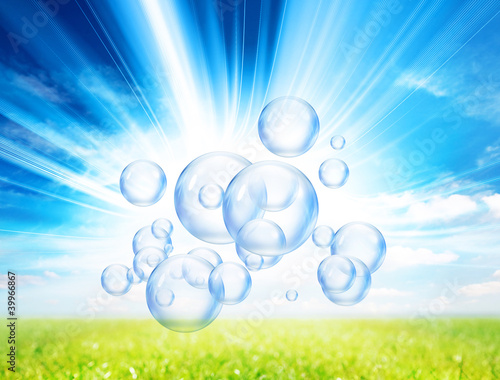 Photo: bubbles in sunlight bubbles in sunlight