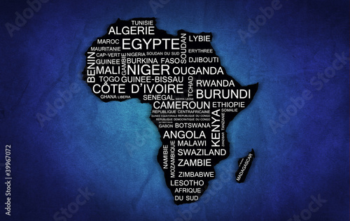 Illustration: Afrique (Bleu) Afrique (Bleu)