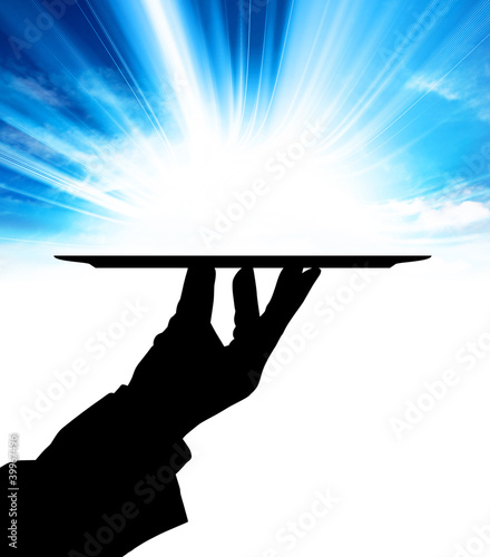 Illustration: sky on dish sky on dish