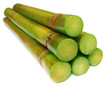 Bunch of fresh sugar cane over white background Bunch of fresh sugar cane over white background