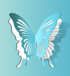 Vector Paper Cut- Out Butterfly Vector Paper Cut- Out Butterfly