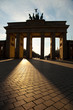 Brandenburger Tor in Berlin -Silhouette