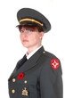 Photo: Military woman. Military woman.
