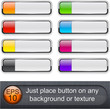 Rectangular glossy buttons. Rectangular glossy buttons.