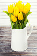 yellow tulips in a vase
