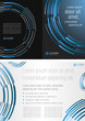 Vektor: black and blue template for advertising brochure black and blue template for advertising brochure