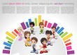 Colorful website Template with kids Colorful website Template with kids