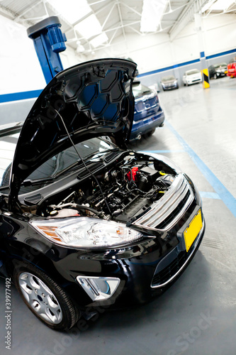 Photo: Car at the repair shop Car at the repair shop