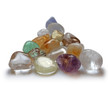 Pyramid of gemstones, soft blur Pyramid of gemstones, soft blur