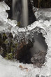 Ice crystals and water Ice crystals and water