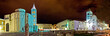 Old Zadar square panoramic night view