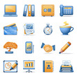 Vector: Icons for web blue orange series 3 Icons for web blue orange series 3