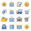 Vector: Icons for web blue orange series 6 Icons for web blue orange series 6