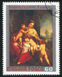 woman with three children