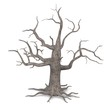 3d render of dead tree