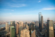 shanghai against a blue sky at dusk