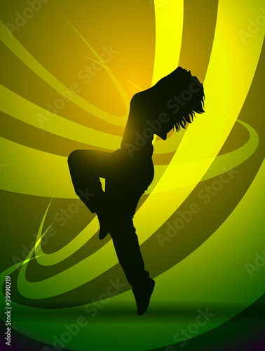 Vector: girl dancing vector girl dancing vector