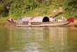 Housing boat on the river Perfume in Vietnam