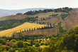 Famous winding road in Val d'Orcia Famous winding road in Val d'Orcia