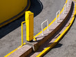 Parking Garage  Yellow Entrance