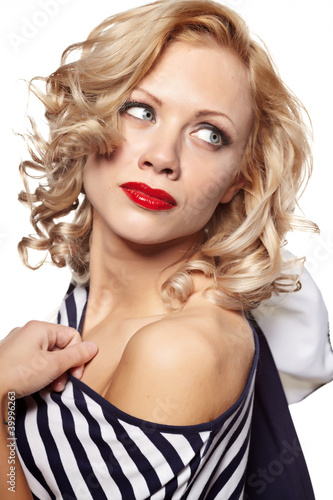 Photo: Lovely woman retro portrait Lovely woman retro portrait
