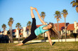 woman exercising