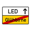 ortsschild glühbirne led I