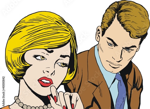 Illustration: Ilustracion parejas de enamorados Ilustracion parejas de enamorados