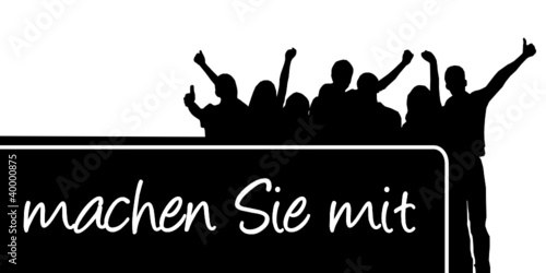 Vektor: Personen Plakat Engagement Personen Plakat Engagement