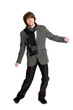 Dancing stylish young man