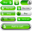 Add to cart high-detailed modern buttons.
