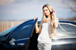 Girl with car