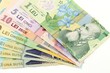 Romanian banknotes, close-up