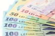 Romanian banknotes, close-up