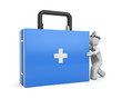 Medic with first aid kit Medic with first aid kit