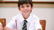 Video: Smiling pupil wearing a uniform Smiling pupil wearing a uniform