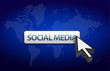social media blue background with a map of the world social media blue background with a map of the world