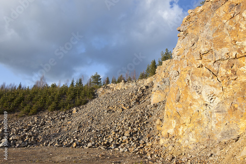 Photo: Quarry in Sweden, wide angle photo Quarry in Sweden, wide angle photo
